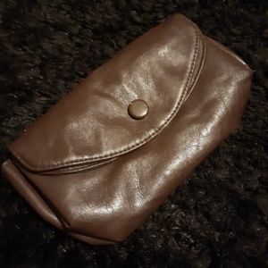 LULU Brown Triple Pouch Clutch